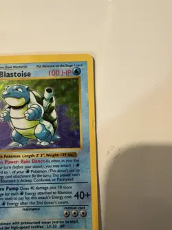 Pokemon TCG First Edition Shadowless Base Set Blastoise Holo - Image 4