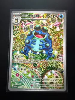 Seismitoad Pokemon TCG Black Bolt Illustration Rare Card 105/086 PSA Contender - Image 1