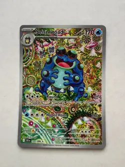 Seismitoad Pokemon TCG Black Bolt Illustration Rare Card 105/086 PSA Contender - Image 2