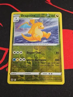 DRAGONITE 2022 POKEMON SWSH SILVER TEMPEST REVERSE HOLO RARE 131/195 Q5686 - Image 1