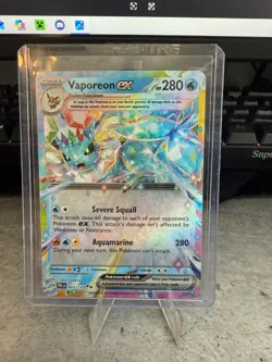 Pokemon TCG Vaporeon ex #023/131 Prismatic Evolutions Near Mint - Image 1