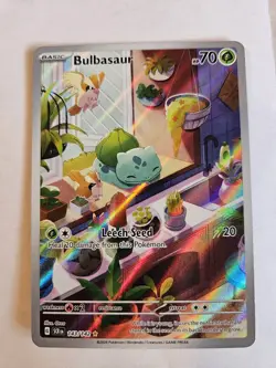 Pokemon TCG Bulbasaur Stellar Crown Illustration Rare - Image 1