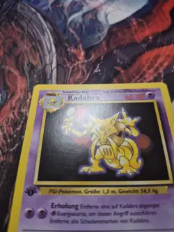 Pokemon TCG Kadabra Base Set German 32/102 1st Edition Unlimited Uncommon LP/NM - Image 2