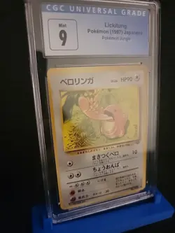 Lickitung Pokemon (1997) Japanese Pokemon Jungle cgc 9 - Image 2