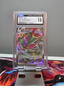 POKEMON RAYQUAZA VMAX CROWN ZENITH 102/159 HOLO CGC 10 - Image 1