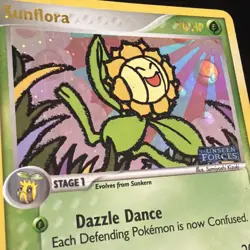 Sunflora 16/115 EX Unseen Forces - Stamped Holo - MP - Pokemon TCG - Image 2