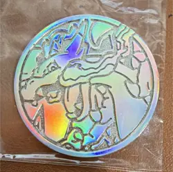 Pokemon Charizard Holofoil Metal Flip Coin Silver Official TCG Collectible - Image 1