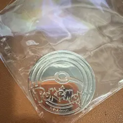 Pokemon Charizard Holofoil Metal Flip Coin Silver Official TCG Collectible - Image 2