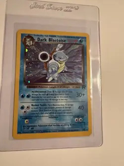 Pokemon Dark Blastoise Team Rocket Holo Rare Unlimited LP/NM English 2000 - Image 2