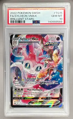 8569 Sylveon VMAX 2022 Pokemon Sword & Shield Brilliant Stars #TG15 PSA 10 - Image 1