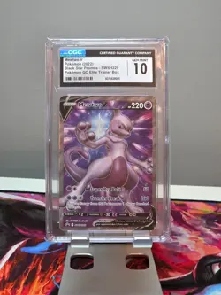 POKEMON MEWTWO V SWSH229 POKEMON GO PROMO CGC 10 - Image 1