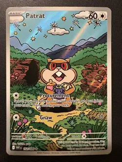2025 Pokemon Scarlet & Violet White Flare Patrat 152/086 ILLUSTRATION RARE HOLO! - Image 1