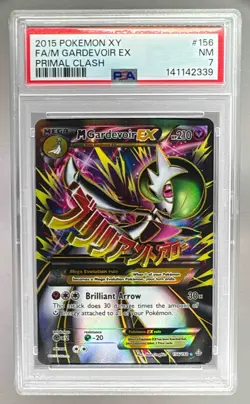 141142339 M Gardevoir EX 2015 Pokemon XY Primal Clash #156 PSA 7 - Image 1