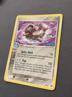 Pokemon TCG Forretress 6/115 EX Unseen Forces Stamped Reverse Holo Rare - Image 2