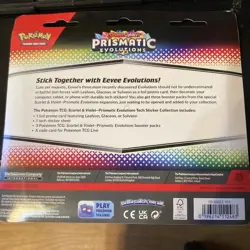 Pokemon TCG Prismatic Evolutions Tech Sticker Collection Glaceon 3 Pack Sealed - Image 2