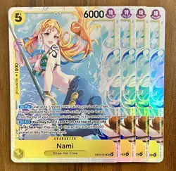 PLAYSET Nami EB03-053 SR One Piece TCG SUPER RARE ENGLISH BRAND NEW - Image 1