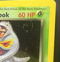 Dark Arbok 2/82 Team Rocket Holo Rare Vintage Pokemon Card WOTC SWIRL - Image 2