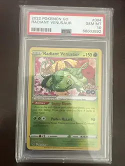 Pokemon TCG Radiant Venusaur Card 004/078 NM Condition, 2022 Rare Pokemon Go - Image 1