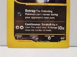 Rocket's Sneasel #5 BEST Best of Game Promo Pokemon Card LP - Image 3