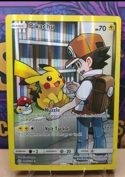 Jumbo Custom Made pokemon Card Pikachu Not Original TCG for Display Only Only - Image 1