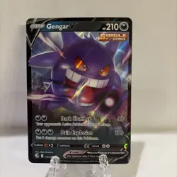 Pokemon TCG Fusion Strike Gengar v Holo Ultra Rare Card 156/264 - Image 1