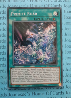 ROTA-EN059 Primite Roar Super Rare Yu-Gi-Oh Card 1st Edition New - Image 1