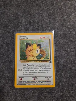 Pokemon Meowth Nintendo Black Star Promo 10 Holo Pokemon Card LP - Image 1