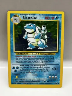 Pokemon TCG Blastoise Base Set Holo Unlimited Rare Card 2/102 - Image 1