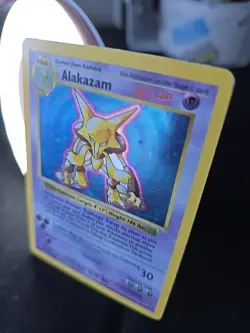 Pokemon TCG Alakazam Holo Rare Card 1/102 Base Set 1999 - Image 5