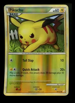 Pikachu 78/123 HeartGold SoulSilver 2010 HGSS Reverse Holo Pokemon Card TCG - Image 1