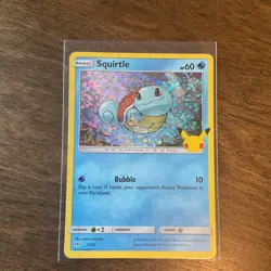 Pokemon Squirtle 17/25 McDonald's 25th Anniversary Promo Holo Card English - Image 1