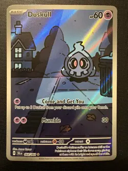 2024 Pokemon S&V Shrouded Fable Duskull IR 068/064 ILLUSTRATION RARE HOLO Card! - Image 1