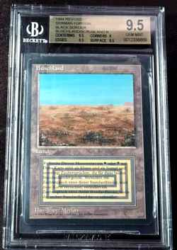 Scrubland FBB BGS 9.5 GEM MINT Revised 3rd Edition MTG German Dual Land Rare - Image 1