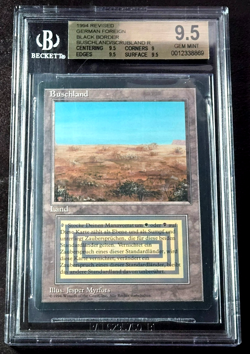 Scrubland FBB BGS 9.5 GEM MINT Revised 3rd Edition MTG German Dual Land Rare - Image 2