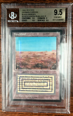 Scrubland FBB BGS 9.5 GEM MINT Revised 3rd Edition MTG German Dual Land Rare - Image 4