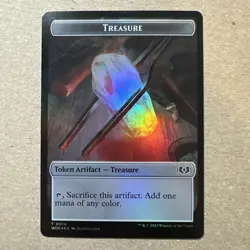 Mtg Treasure/food Token Foil WOE (0014) - Image 1