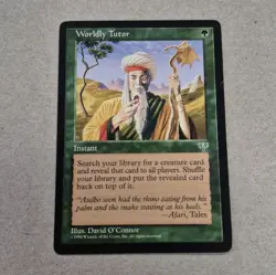 UNPLAYED NM Mirage MTG Worldly Tutor Magic VINTAGE EDH CUBE - Image 1