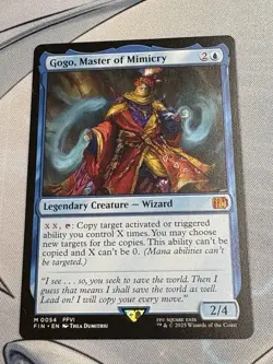 MTG Gogo, Master of Mimicry English Final Fantasy FIN NM M0054 - Image 1