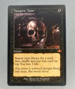 MTG - Vampiric Tutor | Retro Frame Dominaria Remastered | NM | 314 - Image 1