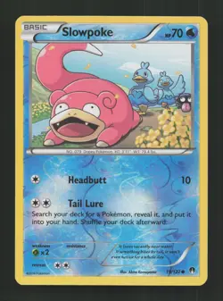 Slowpoke 19/122 Common BREAKpoint Pokemon Reverse Holo Near Mint - Image 1