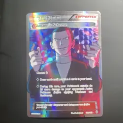 Pokemon TCG Giovanni's Scheme Ultra Rare Full Art Holo 162/162 Breakthrough - Image 1