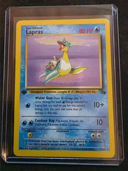 1999 Pokemon WOTC Lapras 25/62 Fossil 1st Edition - Image 1