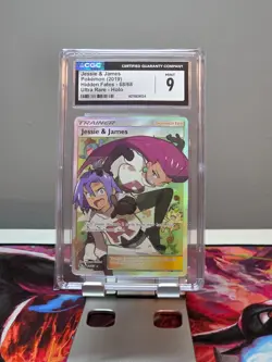 POKEMON JESSIE & JAMES HIDDEN FATES 68/68 ULTRA RARE HOLO CGC 9 - Image 1