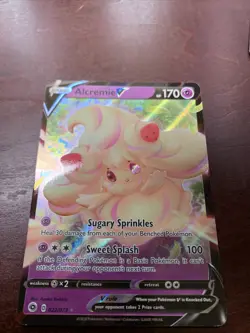 Alcremie V 22/73 Pokemon TCG Champions Path Full Art Ultra Rare NM ** Sleeved ** - Image 1