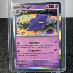 Gengar 094/165 Pokemon 151 TCG Scarlet & Violet Reverse Holo Rare NM - Image 1