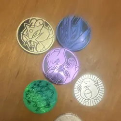 Nintendo Pokemon TCG Flip Coins Pikachu Mewtwo 1999 25th Anniversary WOTC - Image 3