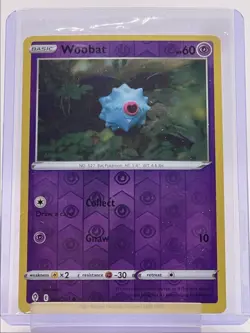 WOOBAT 2021 POKEMON SWSH EVOLVING SKIES REVERSE HOLO 068/203 Q2045 - Image 1