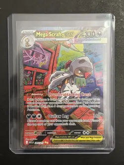 Mega Scrafty EX - Special Illustration Rare 285/217 Ascended Heroes Pokemon TCG - Image 1