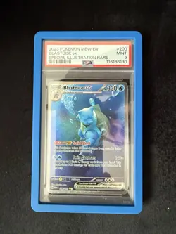 2023 POKEMON MEW EN-151 SPECIAL ILLUSTRATION RARE #200 BLASTOISE EX PSA 9 - Image 1