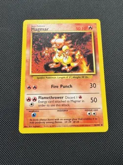 Pokemon TCG Magmar 36/102 Base Set Uncommon Near Mint 1999 WoTC - Image 2